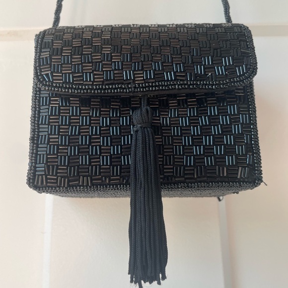 Vintage Inge Christopher Beaded Box Purse - Picture 5 of 12